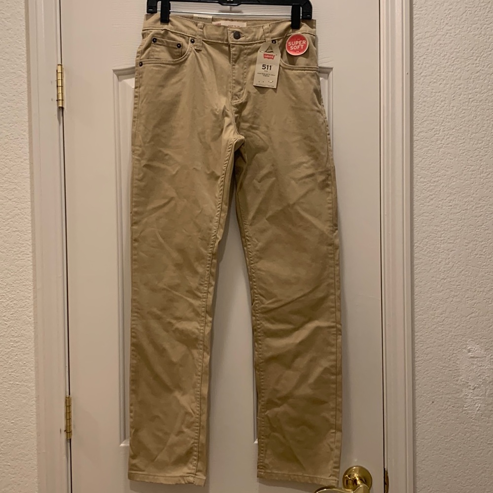 Boys khakis pants , Levi’s 511 , slim stretch, brand new